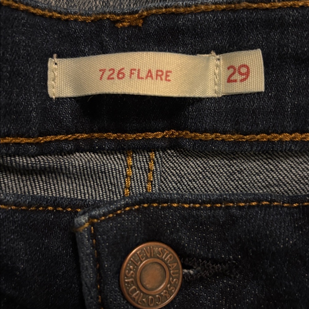 Levi’s | denim blue jeans 726 flare 29 - Picture 3 of 4
